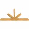 Ekena Millwork Saratoga Rough Sawn Timber Gable Bracket, Western Red Cedar, 72"W x 42"H x 4"D x 4"F, 14/12 Pitch GBW072X42X0404SAR00RWR - alternate 5